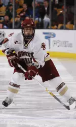 Nathan Gerbe scored two goals and added two assists en route to BC's victory over Notre Dame.