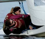 Emily Flint and Leigh Kempton were named All-NEISA after the Eagles won the conference championship for the first time.