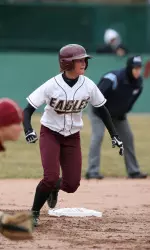 mcnary tallies one of the Eagles three hits against UNC