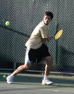 Thomas Nolan defeated No. 122 Gera Brovachinskiy of Clemson at the No. 2 position, 6-3 and 6-0.