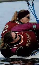 The women's sailing team is currently ranked third by the NEISA.