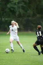 Senior Brianna Wilson-Byrne is one of the four returning defenders for the Eagles this season.