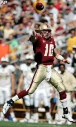 Quarterback ChrisCrane gets a pass off in the second quarter against UCF. (AP Photo/Michael Dwyer)