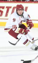 Junior Ben Smith scored his third goal of the season in BC's 4-2 Hockey East loss at Vermont on Saturday.