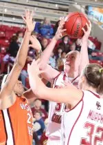 Carolyn Swords finished with her second double-double in as many games (19 points, 10 rebounds) vs. Virginia Tech on Sunday afternoon.