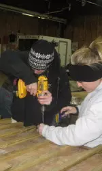 SAAC members build homes for Habitat for Humanity in Bridgeport, Connecticut