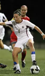 Freshman Victoria DiMartino notched her team leading 14th goal of the season in a 2-1 win over Wake Forest.