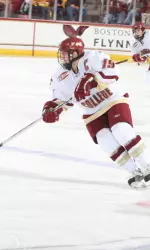 Captain Brock Bradford ranks second in the nation in goals per game (0.69) entering Friday's league semifinal game against Boston University.
