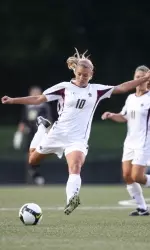 Henderson switched to the back line for her final season