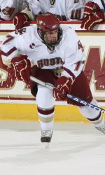 Junior Brian Gibbons scored his third goal in as many games, his ninth goal of the season and the decisive goal in Tuesday's 4-1 league win over Providence.