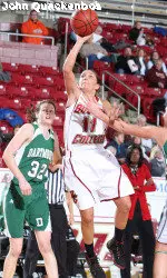 Junior guard Jaclyn Thoman notched 10 points and had four assists in the Eagles ninth win of the season.