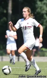 Kristen Mewis notched her career-high eighth goal of the season. Mewis scored the Eagles lone goal in a 2-1 loss to V-Tech.