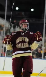 Junior forward Jimmy Hayes scored twice in consecutive non-league wins at No. 6 Denver over the weekend.