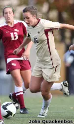 Brooke Knowlton was one of the seniors honored prior to the final regular season match.