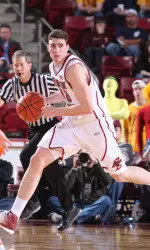 Joe Trapani sank three three-pointers in an 18-point outing.