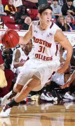 Freshman Danny Rubin hit three three-pointers in BC's win over Indiana.