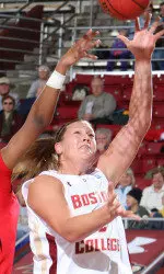 Stefanie Murphy notched her fifth consecutive double-double in the win over Rutgers on Sunday.