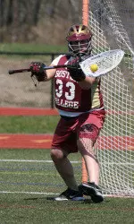 Junior goalie Sheila Serafino helped backstop BC to a 5-0 record.