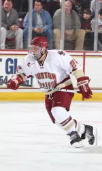 Bill Arnold scored the team's sixth shorthanded goal of the season in a 6-5 win over Colgate on Dec. 30 in the Ledyard Classic at Dartmouth College.