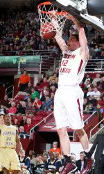 Joe Trapani grabbed nine rebounds in BC's win over Georgia Tech.
