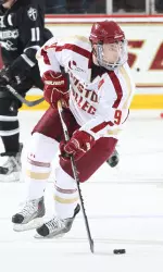 Senior Barry Almeida scored twice in BC's 4-1 win over Providence on Tuesday night.