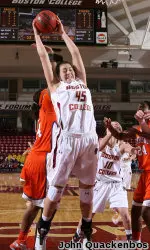 Katie Zenevitch grabbed 10 boards and had nine points off the bench for the Eagles.