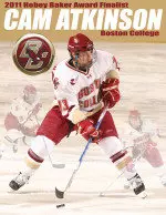 Boston College's Cam Atkinson, North Dakota's Matt Frattin and Miami's Andy Miele were named the three finalists for the 2011 Hobey Baker Memorial Award.