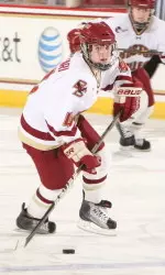 Freshman forward Melissa Bizzari of Stowe, Vt., has registered three goals and five points in BC's last three games.