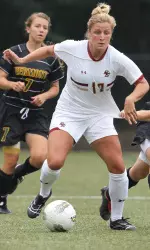 Sophomore Gibby Wagner had two assists in the win over Vermont.