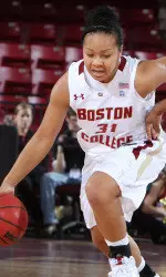 Tiffany Ruffin drives to the basket.