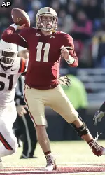 Chase Rettig completed 13 passes for 129 yards and one touchdown.