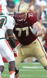 Emmett Cleary started all 12 games at left tackle for Boston College in 2012