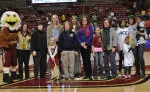 The BC women's basketball team alums were honored at halftime of today's game vs. Wake Forest.