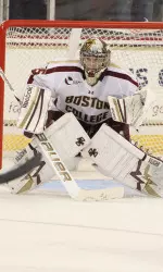 Junior goaltender Parker Milner enters this weekend's series against Vermont having held opponents scoreless for the last 140:18.