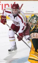 Left wing Barry Almeida is one goal shy from equaling his combined total from the previous three seasons.