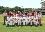 Seniors with their families before the game.