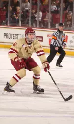 Senior Patrick Wey defends an approaching offensive attack.