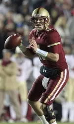 Junior quarterback Chase Rettig looks to complete a pass against Florida State last season.
