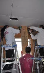 Eagles hanging drywall