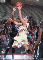 Kristen Doherty hit four three's and finished with 18 points in the Eagles win over Clemson.