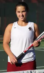 Sophomore Jessica Wacnik won on court No. 1 in singles and doubles.