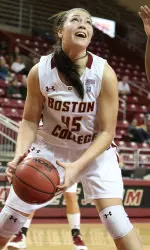 Katie Zenevitch totaled 10 points, eight rebounds, and five assists