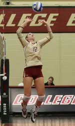 Captain Kellie Barnum recorded a match-high 22 assists in the loss.