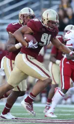 Co-captain Kasim Edebali has registered a career-high 9.5 sacks through 10 games in 2013 for the Eagles, who travel to College Park, Md., to face the Terps on Saturday at 3;30 p.m.