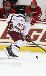 Ryan Fitzgerald scored a goal in each game against Northeastern, including the game-winning tally on Nov. 1.