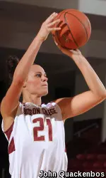 Kristen Doherty scored a season-high 23 points in the win over Providence on Sunday afternoon in Rhode Island.