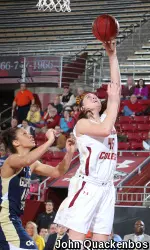 Senior Katie Zenevitch had a double-double (17-10) in the last game vs. Wisconsin.