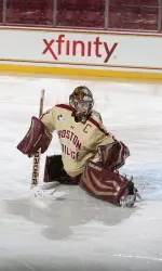 Corinne Boyles earned WHEA Defensive Player of the Week honors for the second straight week