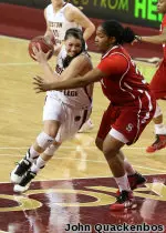 Katie Zenecitch notched a career-high 24 points in the loss to Wake Forest.