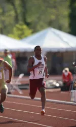 Vaughn recorded the second best mark in team history for the 60m (7.09).